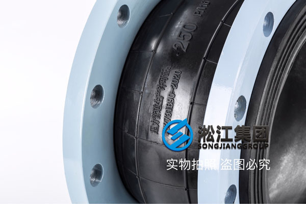 北京DN250橡胶接头,高压供水泵组使用,碳钢法兰