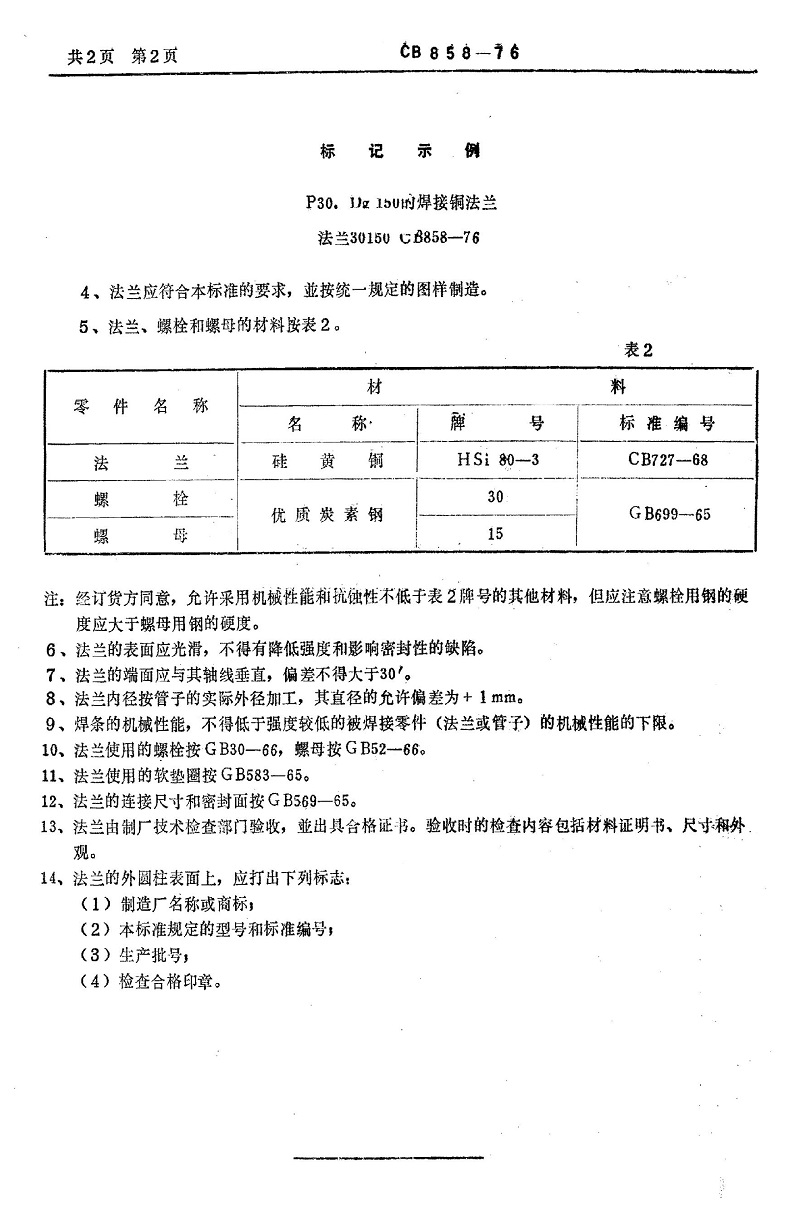 (橡胶软接头)CB858-1976P30焊接铜法兰