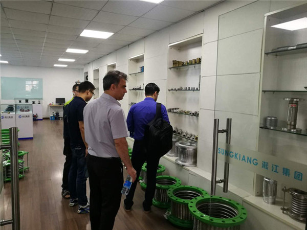 Foreign customers visit Songjiang Group on July 6, 2018