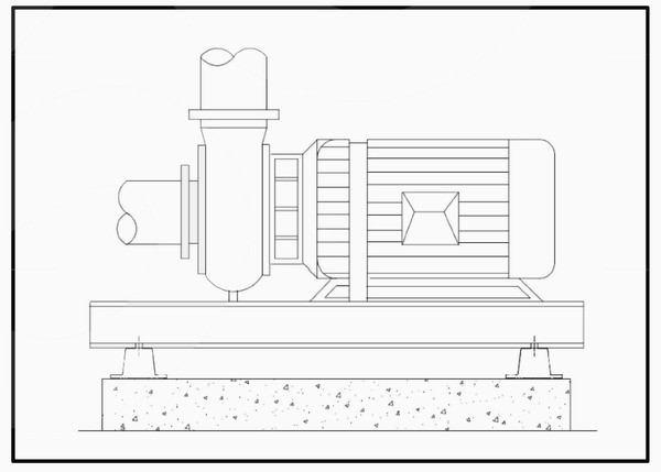 Installation instructions and drawings of JDF rubber shock absorber